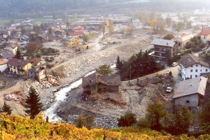 Alluvione a Nus
