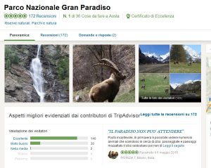 Il Parco Nazionale Gran Paradiso tra le eccellenze di Tripadvisor