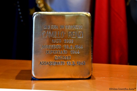 La questura di Aosta ricorda commissario deportato Camillo Renzi