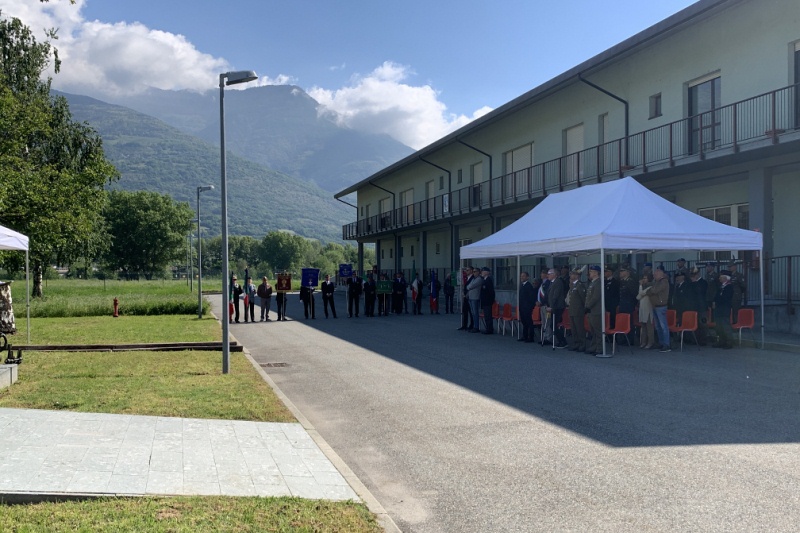Commemorazione all'eliporto militare di Pollein