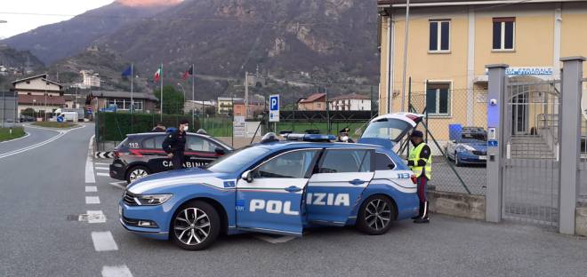 Posto di blocco a Pont-Saint-Martin