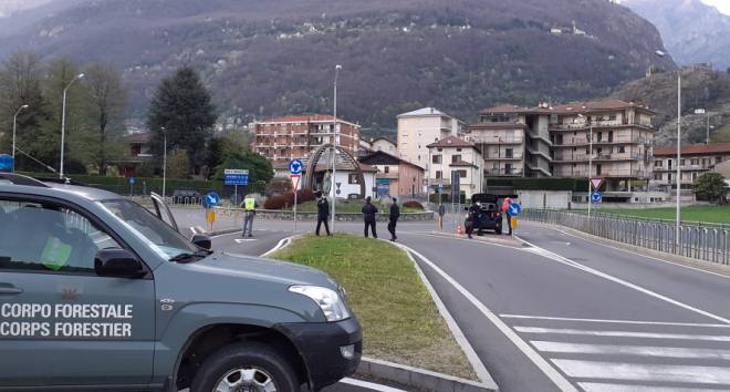 Posto di blocco a Pont-Saint-Martin