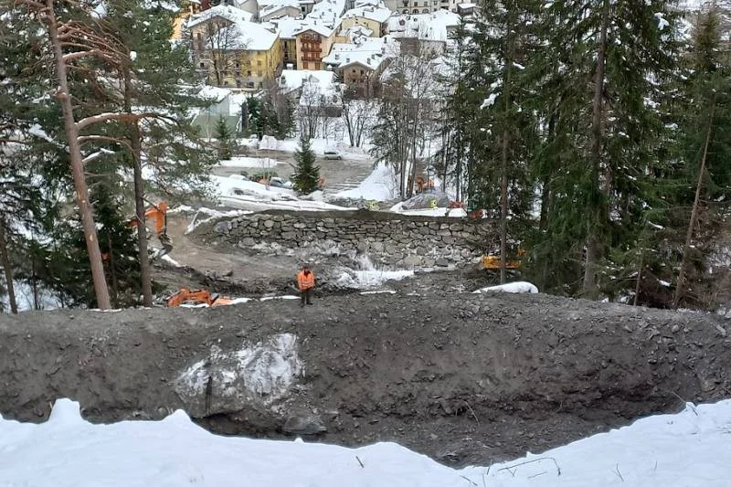 Il cantiere sulla SS26