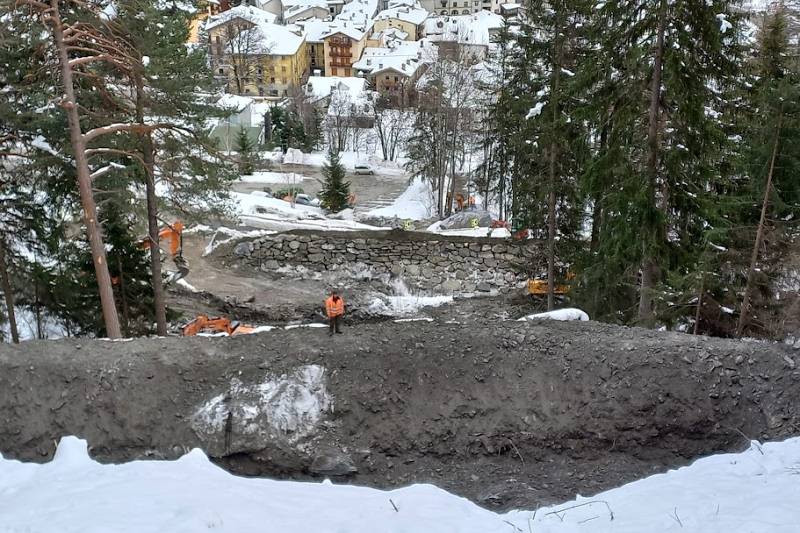 Il cantiere sulla SS26