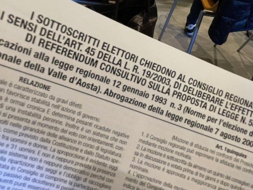 La richiesta di referendum consultivo