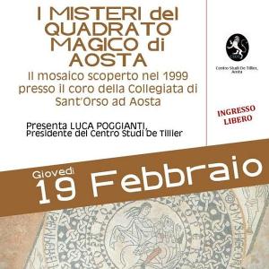 Conferenza sui misteri del "quadrato magico" di Aosta