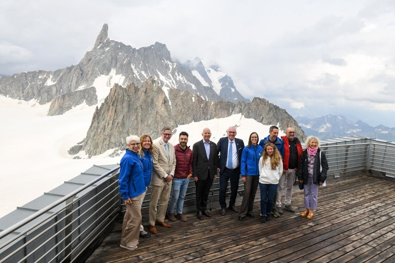 La visita dell'ambasciatore a Skyway Monte Bianco