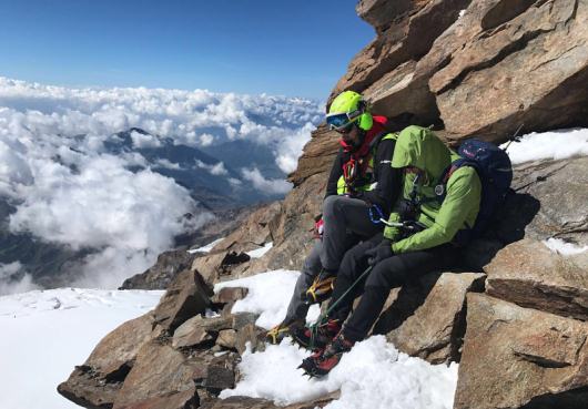 Incidente a due alpinisti sul Naso del Lyskamm