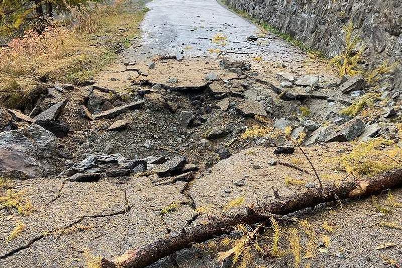 Dissesto a Valgrisenche (foto RAVA)