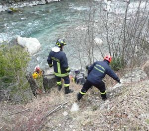 Roisan, incendio in località Pont de Baz