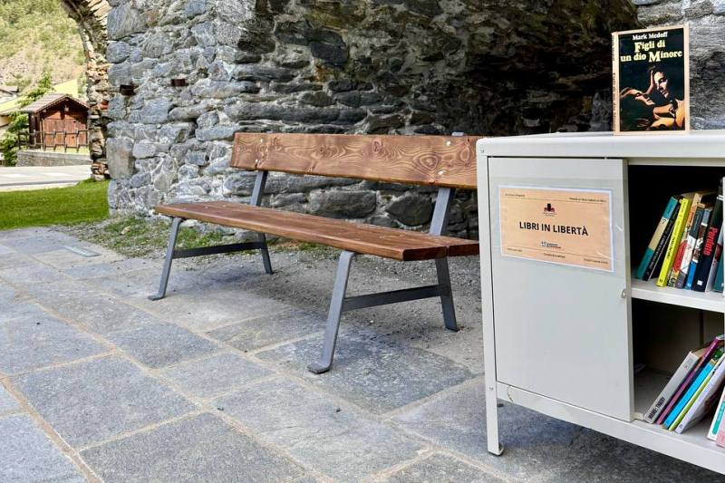 Una postazione di Bookcrossing