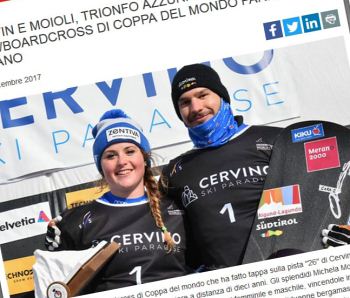 Snowboard, a Cervinia vincono Omar Visintin e Michela Moioli