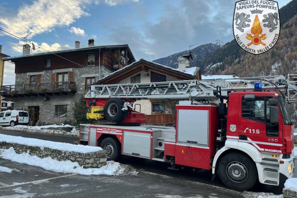 Incendio a Valpelline