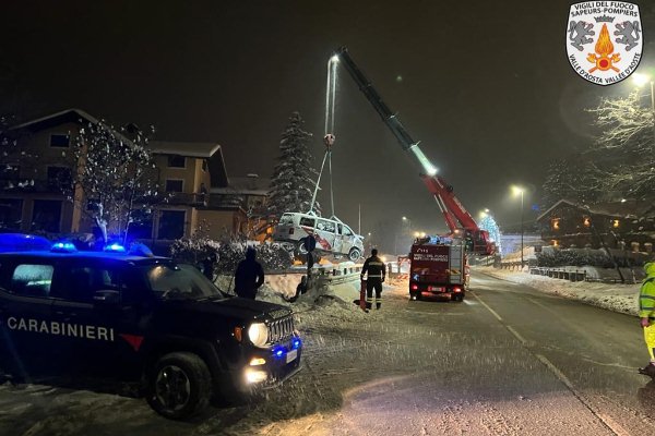 Incidente stradale a Courmayeur