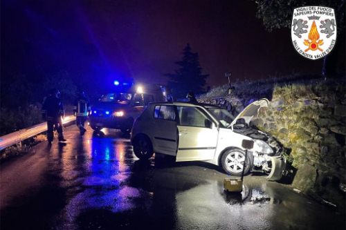 Incidente stradale a Gressan