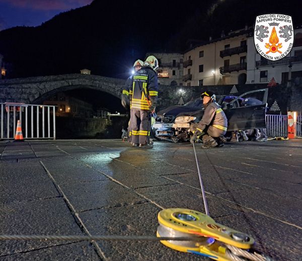 Incidente stradale a Pont-Saint-Martin