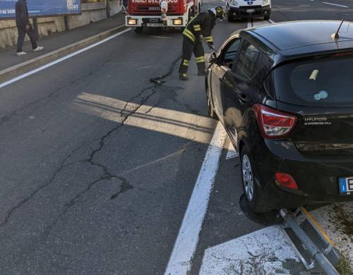 Incidente stradale (Corpo valdostano Vigili del fuoco)