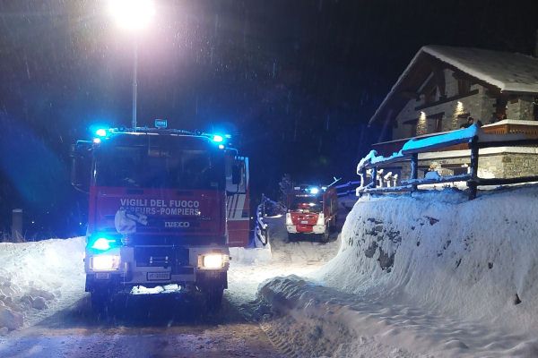 Principio di incendio a Valsavarenche
