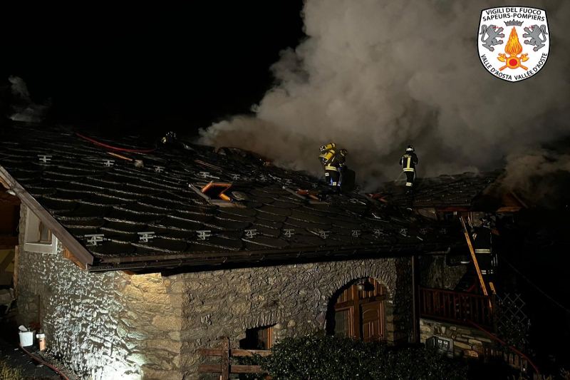 Incendio in abitazione