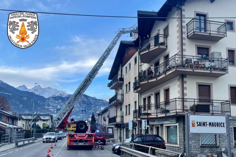 Incendio a Sarre