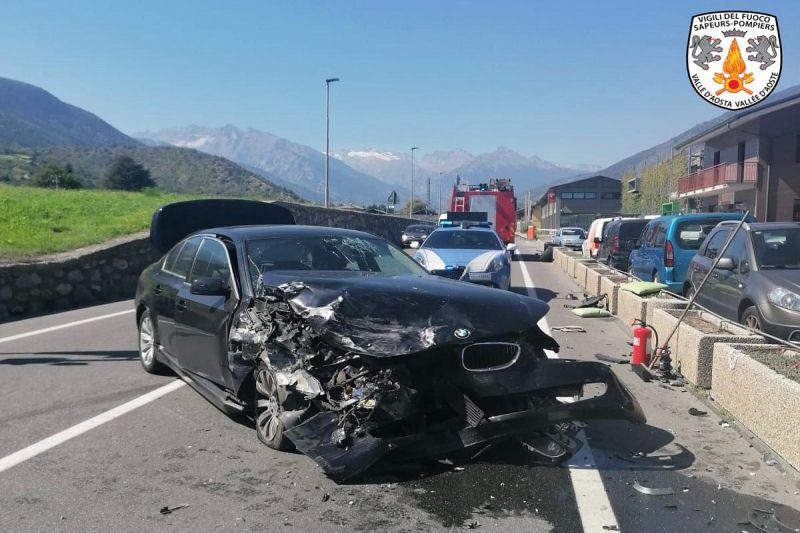 Incidente stradale a Charvensod
