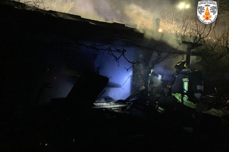 Incendio a Villa Chicco