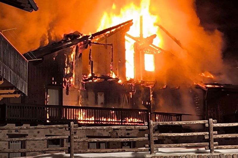 Incendio ad Ayas