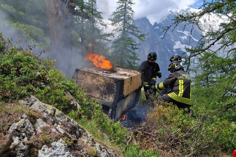 Intervento sul Mont Chetif