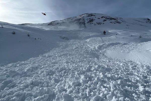 Valanga su Punta Chaligne