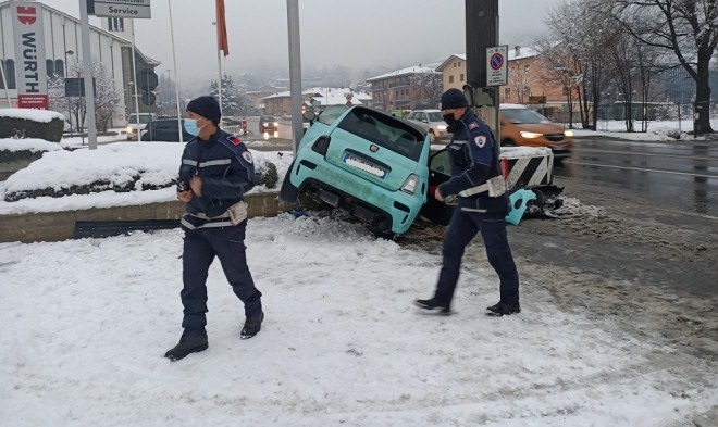 Incidente stradale in corso Ivrea