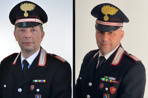 luogotenente c.s. Manocchi e luogotenente c.s. Sebastianelli