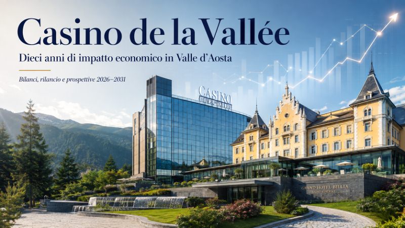 Casino de la Vallée di Saint-Vincent: dieci anni tra crisi, rilancio e impatto sull’economia valdostana