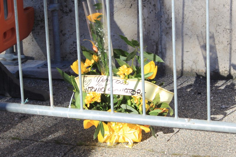 Fiori gialli per ricordare Sonatore