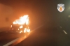 Avise, furgoncino prende fuoco in galleria mentre percorre l'A5