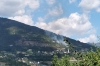 Incendio a Gignod, in corso l'intervento di Forestale e Vigili del fuoco