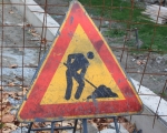 Lavori lungo un tratto di strada regionale 6 a Champdepraz