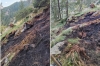 Fulmine provoca un incendio sotto la Becca Mortens